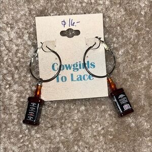 Brown Bottle Earrings